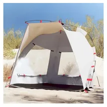 vidaXL Strandzelt 2 Personen Grau Quick Release Wasserdicht