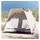 vidaXL Strandzelt 2 Personen Grau Quick Release Wasserdicht