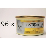 (€ 8,45/kg) Purina Gourmet Gold Feine Pastete mit Huhn Katzenfutter nass 96x 85g