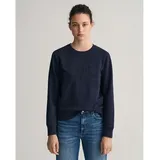 GANT Tonal Archive Shield Sweatshirt Evening Blue XS