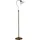 Searchlight Verstellbare Stehlampe - Antiker Messing- und Scavo-Glasschirm 140,0cm Braun