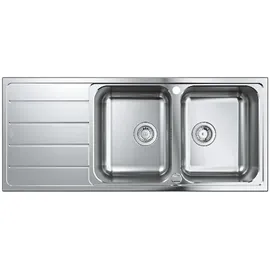 Grohe K500 2 Becken rechts Auflagespüle Edelstahl Handbetätigung 1160 x 500 mm
