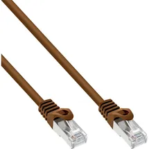 InLine InLine® Patchkabel, SF/UTP, Cat.5e, braun, 0,3m