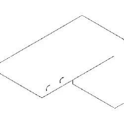 Dornbracht Wandhalter links BTH+PH - 081798500-00 chrom
