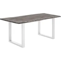 Woodkings Esstisch Bullwer grau-weiß 200x100 cm - Grau