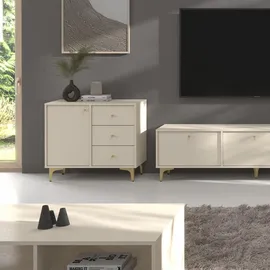 masseno Kommode TORINO 84 x 72 x 41 cm Beige