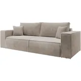 Selsey Schlafsofa Mit Stauraum Schlaffunktion Pflegeleicht Polyurethanschaum Kordsamt Weich Beige