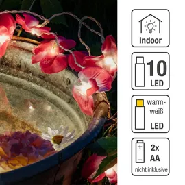 Hellum LED Lichterkette 1,35 m warmweiß Rosa