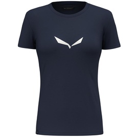 Salewa Damen Solidlogo Dri-release® T-Shirt, Navy Blazer, S