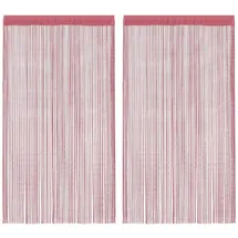 vidaXL Fadenvorhänge 2 Stk. Rosa 100x250 cm, vidaXL