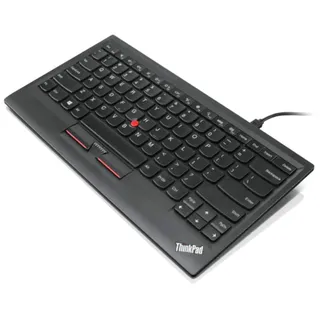 Lenovo 0B47190 ThinkPad Compact USB Keyboard with TrackPoi US-Layout, Schwarz