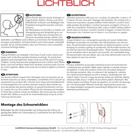 Lichtblick Aluminium-Jalousie 75 x 130 cm Braun