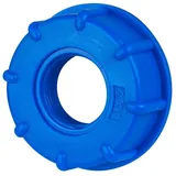 stabilo-sanitär Stabilo Sanitär Tankdeckel Kunststoff IBC Adapter Deckel S60x6 x 1" IG Schraubkappe Container blau
