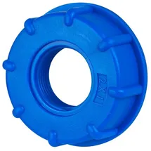 stabilo-sanitär Stabilo Sanitär Tankdeckel Kunststoff IBC Adapter Deckel S60x6 x 1" IG Schraubkappe Container blau