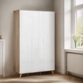 OTTO home Kleiderschrank Lund 120 x 203 x 52 cm Weiß