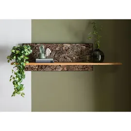 MASSIVMOEBEL24.DE Wandregal 132 x 27 x 35 cm Beige