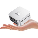 ACEMAGICIAN Mini PC, Alder Lake N100 (bis zu 3,4 GHz), 16GB LPDDR5 512GB SSD Micro Desktop Computer|Dual Ethernet|Triple HDMI|USB3.0