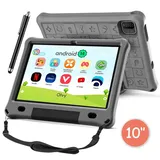 Olvy Kinder Tablet 10.1 Zoll HD, Kids Tablet Android 14, 128GB, 6000mAh,Elterliche Kontrolle, Augenschutz Kinder Tablet, Tablet für Kinder