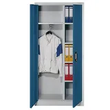 Californian Products CP Stahlschrank C 2000 Acurado 9260-30 S10158 lichtgrau, enzianblau 93,0 x 40,0 x 195,0 cm, aufgebaut