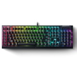 Razer BlackWidow V4 X (Yellow Switch) - Mechanische Gaming-Tastatur mit Razer Chroma RGB (Mechanische Yellow Switches, 6 eigene Makro-Tasten, Doubleshot-ABS-Tastenkappen) QWERTY US-Layout | Schwarz