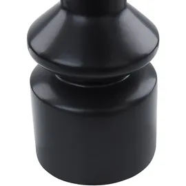 Beliani Blumenvase PEANIA Keramik 30 cm Schwarz