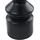 Beliani Blumenvase PEANIA Keramik 30 cm Schwarz