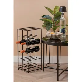 Present Time Weinregal 22,5 x 25 x 57 cm Schwarz