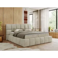 MKS Meble Boxspringbett NIRA mit dekorativem kopfteil, Multipocket-Matratze, und