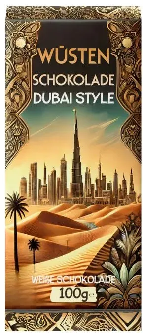 Wüsten Dubai Style weisse Schokolade 100 g