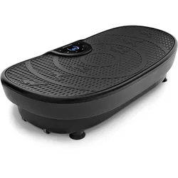 Sportstech Vibrationsplatte VP250, Curved Slim Design, mit 4D Vibrations-Technologie, 60 Geschwindigkeitsstufen, LED Beleuchtung, verschiedene Modi, für Ganzkörpertraining