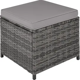 Tectake tectake® Rattan Sitzgruppe, für 2 bis 4 Personen, UV-beständig, inklusive Flaschenöffner, zusammenschiebbar