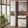 Vicco Luna Hochschrank 37 x 190 cm Weiß Glas/Holz/MDF/Spanplatte