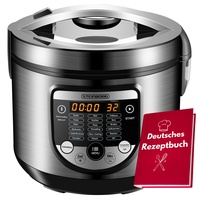 18in1 Multikocher Schongarer | 900 Watt | 5 Liter | Reiskocher | Dampfgarer | Speisewärmer | Sautierpfanne | Joghurtbereiter | Multi Kocher | Schnellkochtopf | Heißgarer | Garer