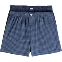 CECEBA Baumwolle, Single-Jersey Bio Boxershorts 2er-Pack in dunkelblau | Gr.: 6