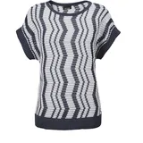 GOLDNER Sommerkleid Mini Gemustert Blau 46