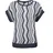 GOLDNER Sommerkleid Mini Gemustert Blau 46