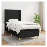 vidaXL Boxspringbett 100 x 200 cm Schwarz