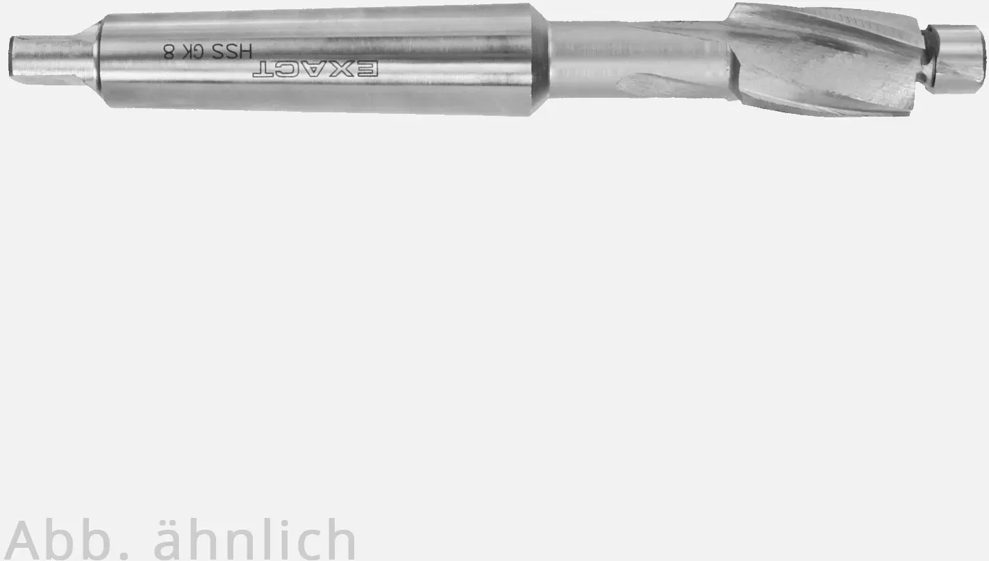 1 Exact Flachsenker für Durchgangsloch Mittel, Morsekegel-Schaft, M10, 18x150 mm