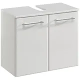 Pelipal Waschbeckenunterschrank 2 Türen 60 x 53 x 33 cm Weiß Hochglanz