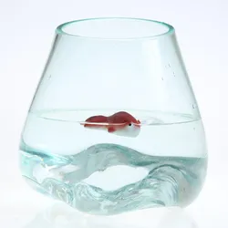 Teichdeko Fisch LADY - Dekofigur - Porzellan - schwimmend - L: 7cm - rot