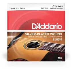 D’Addario EJ83M - Acoustic Gypsy Jazz, Ball End | 011-045 - Saiten Westerngitarre