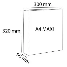 Exacompta Kreacover DIN A4 60 mm Weiß 1 St.