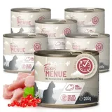 reavet Katzenfutter Huhn mit Kaninchen & Beeren 6 x 200 g