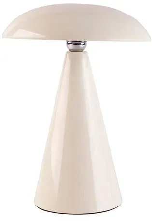 Beacon Lighting Akku-Tischleuchte Kinoko XS Kunststoff Cream