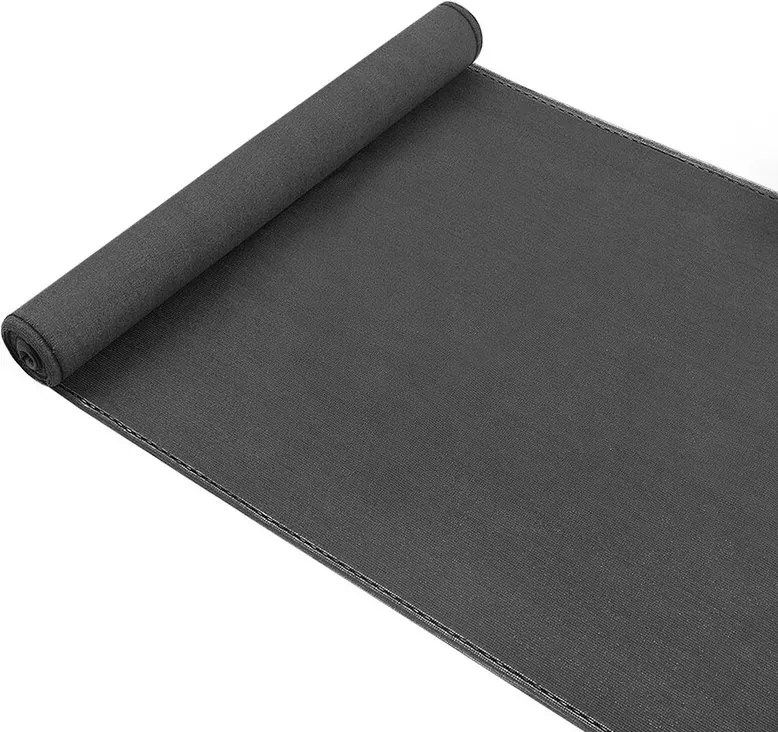 WOLTU Sichtschutz Tennisblende 2x15m aus 180 g/m2 HDPE, Schattierungsnetz Sichtschutz Windschutz Staubschutz Sonnenschutzgewebe mit Kabelbindern Anthrazit