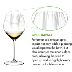 Riedel PERFORMANCE Chardonnay Glas 2er Set + Poliertuch