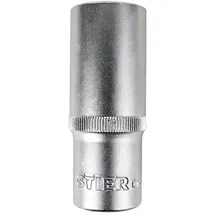 Stier Tiefbett-Sechskant-Steckschlüsseleinsatz 1/2", SW 17 mm