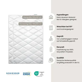 SCHIESSER Ganzjahresbettdecke Hygge | leichte Steppdecke mit Flauschiger Füllung | für Sommer und Winter | in der EU produziert | schadstoffgeprüft gemäß Oeko-TEX® Standard 100 | 135x200 cm