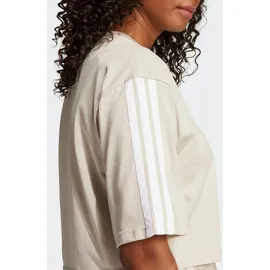 adidas Sportswear T-Shirt W 3S SJ TLR T mit Rundhalsausschnitt, bauchfreie Schnittform, ohne Verschluss grau XXL (50/52)