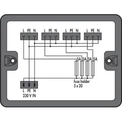 Wago 899-631/315-000 Verteilerbox, Leitungs- und Geräteschutz, 1 Eingang, schwarz 899631315000